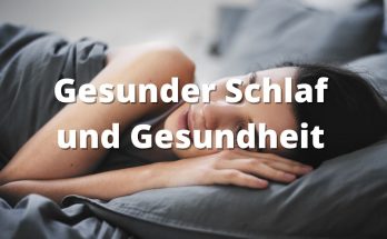 Gesunder Schlaf Gesundheit